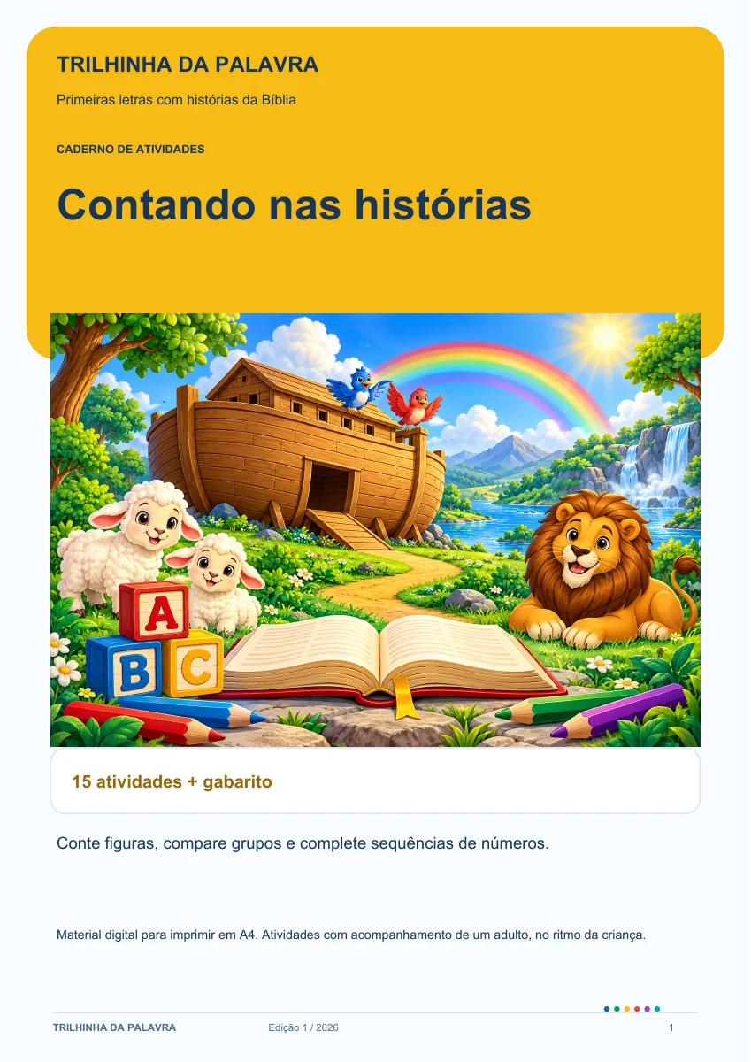 Capa de Contando nas histórias
